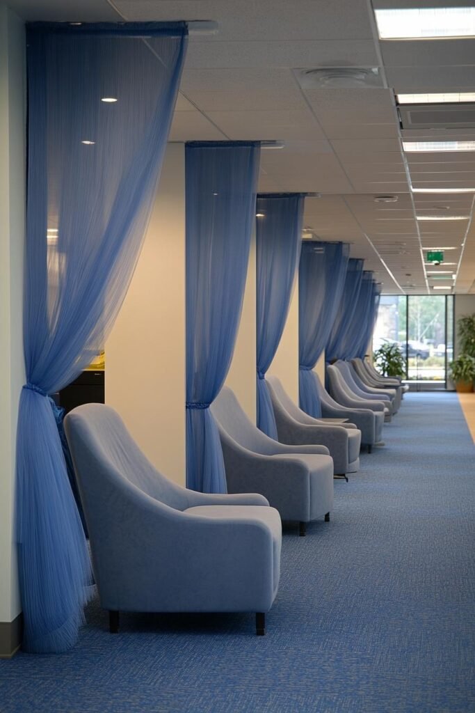 blue office design