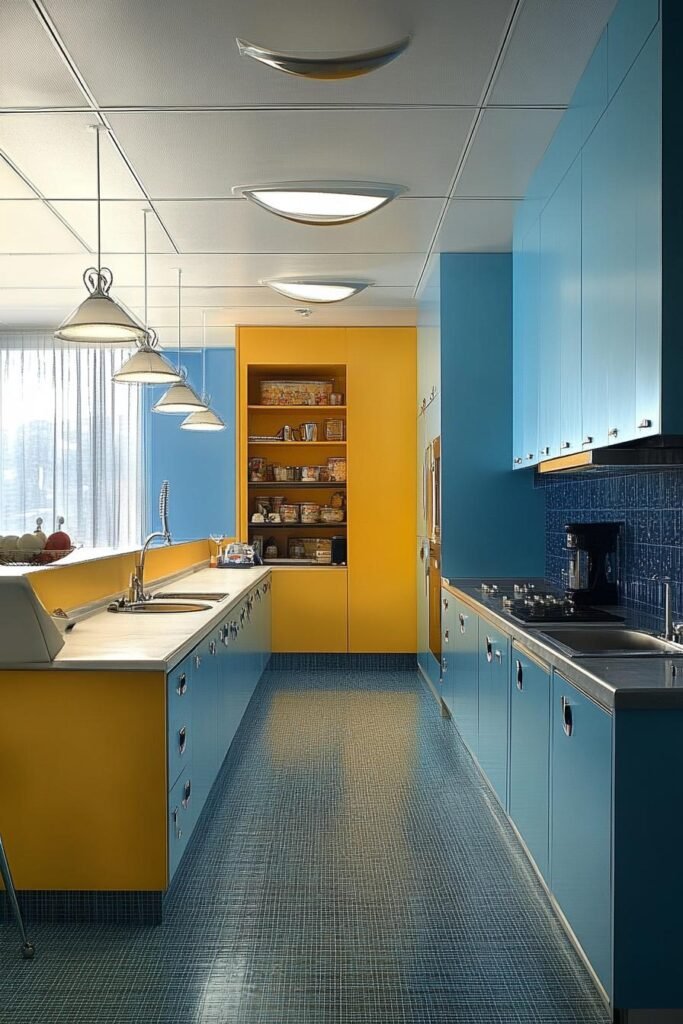 Turquoise Modern Kitchen Design
