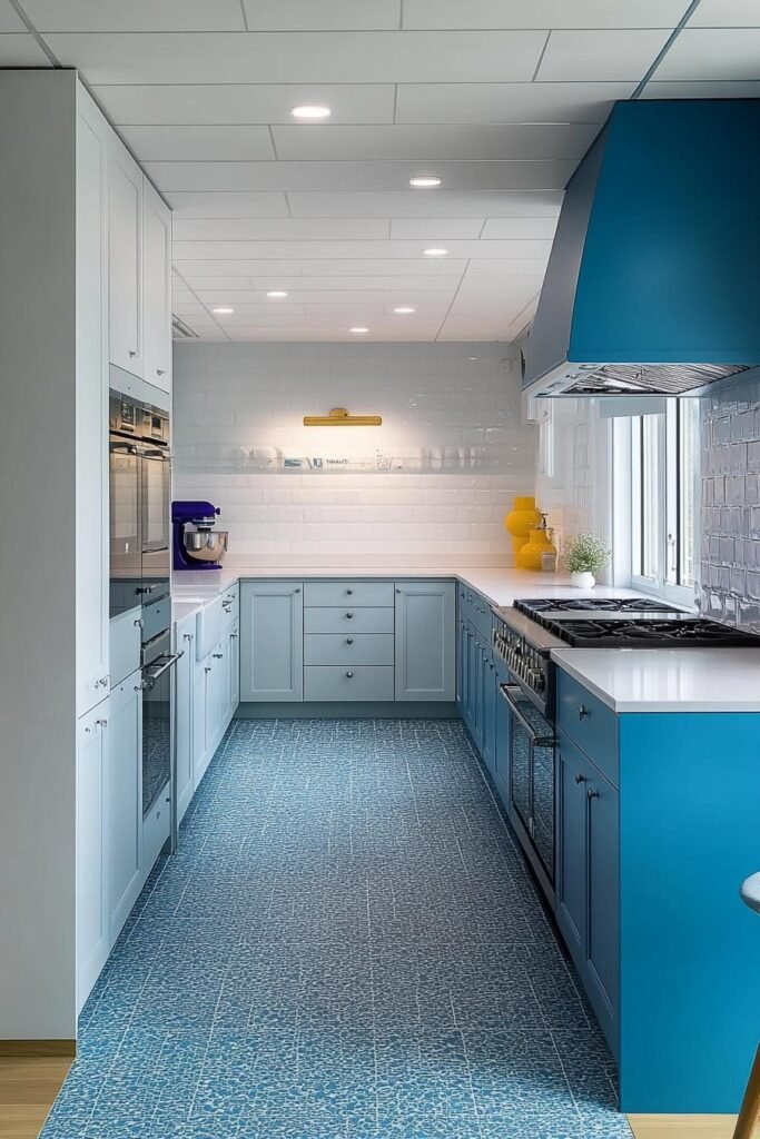 Turquoise Modern Kitchen Design