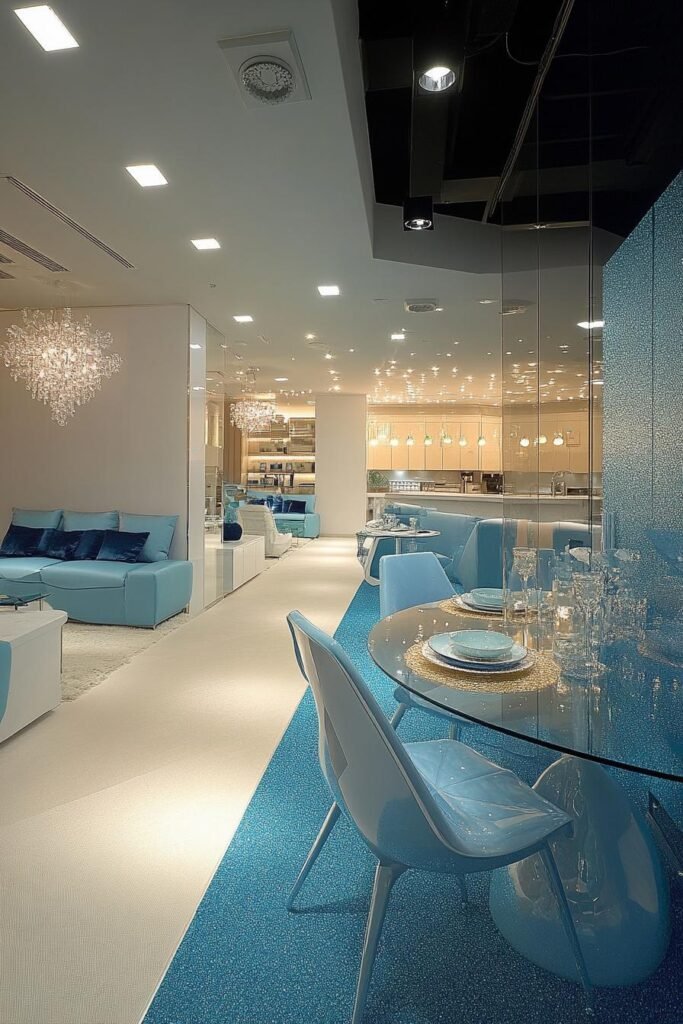 Turquoise Modern Kitchen Design