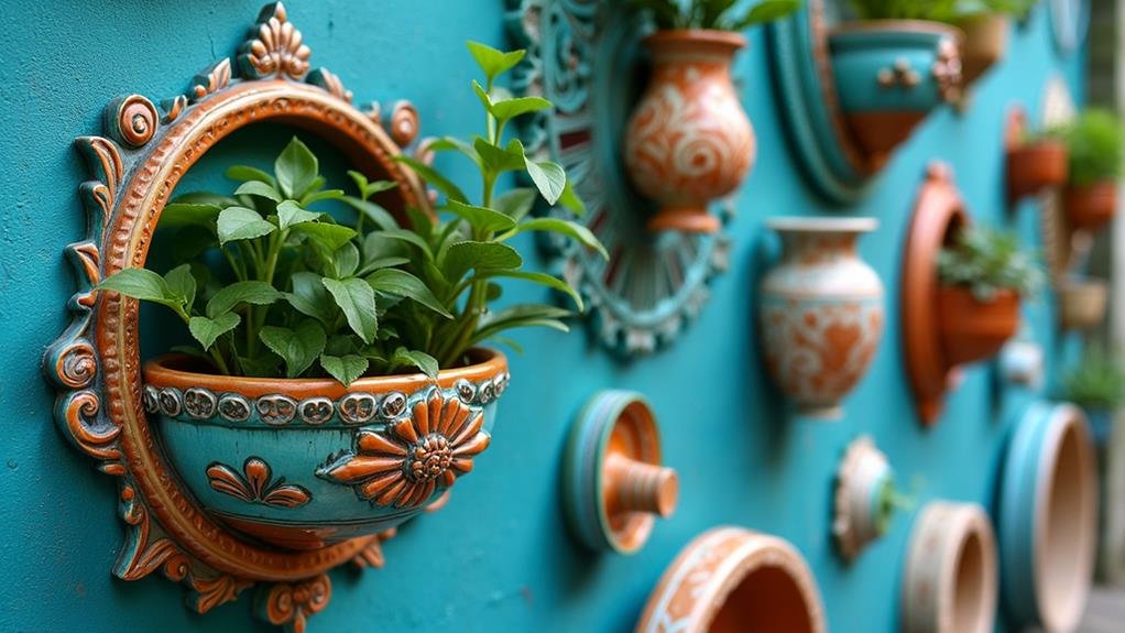 artisan made ceramic planter
