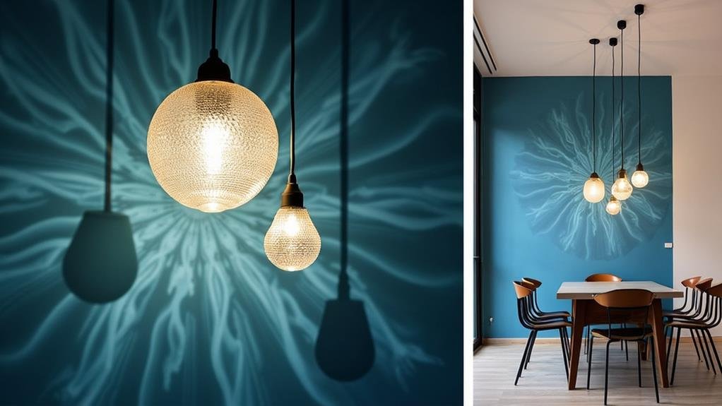 illuminated multi layered pendant design