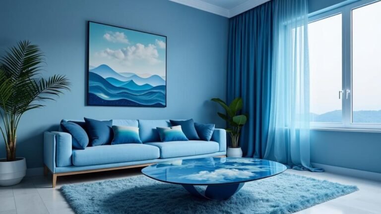 modern blue room design