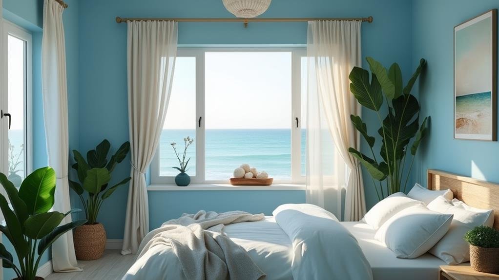 serene blue bedroom oasis