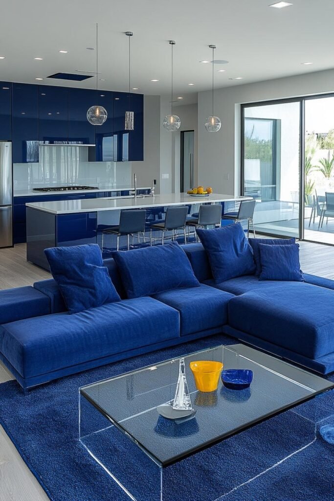 cohesive blue furniture