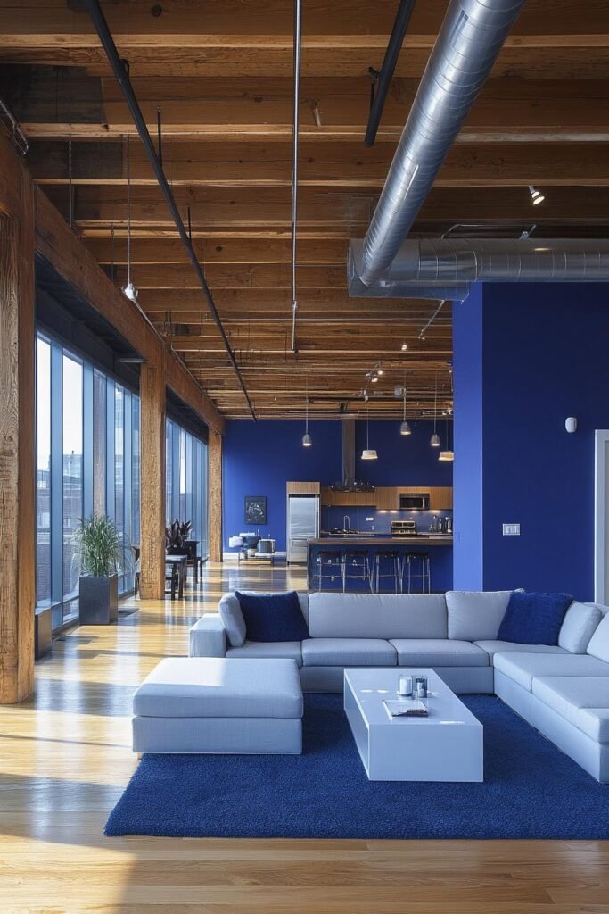 cohesive blue furniture