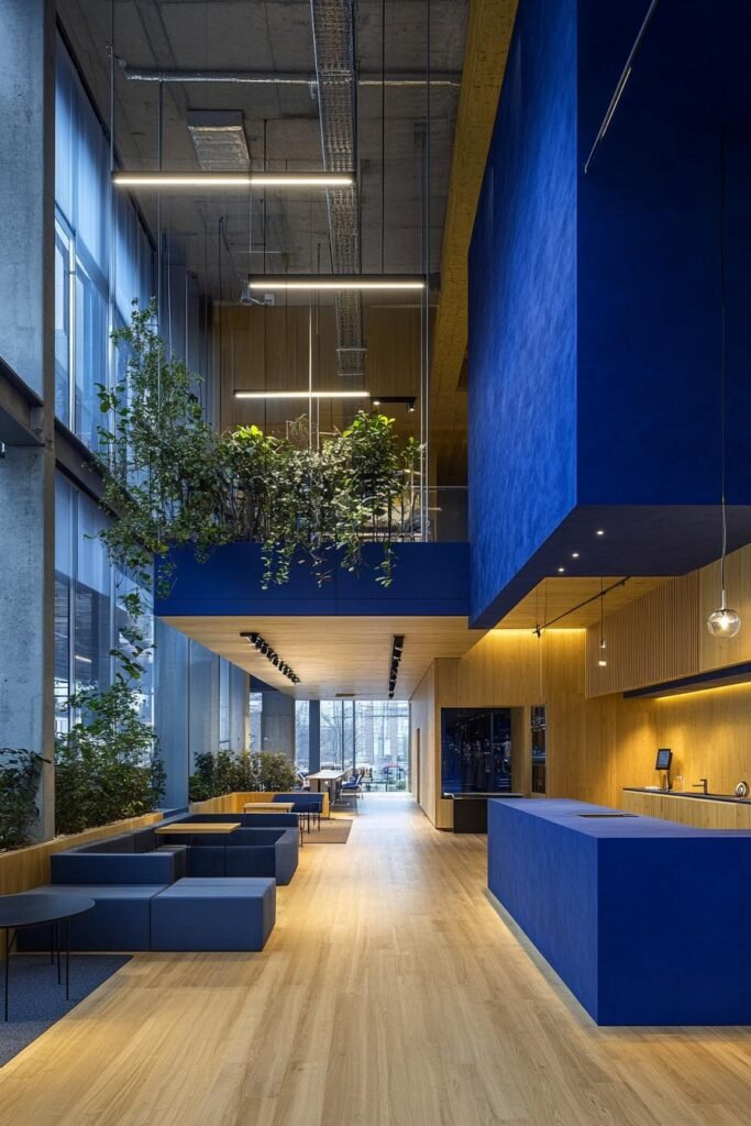 blue kitchen design