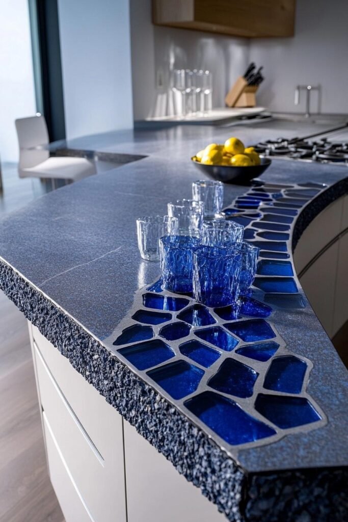 blue kitchen design