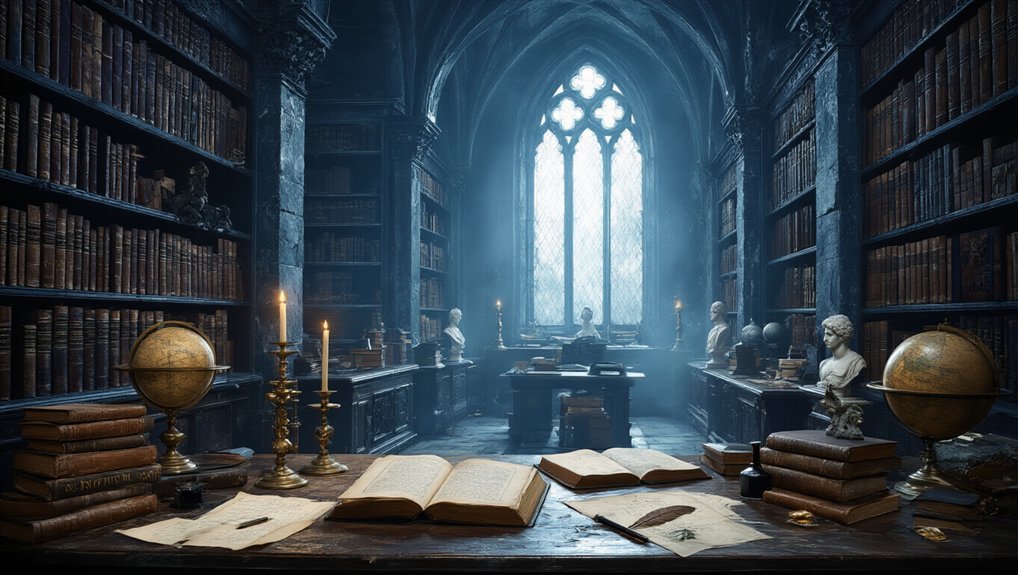 amber library style task lighting