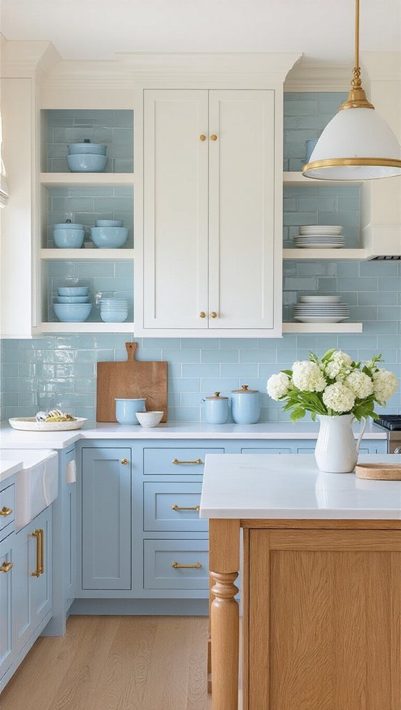 blue textile dishware charm