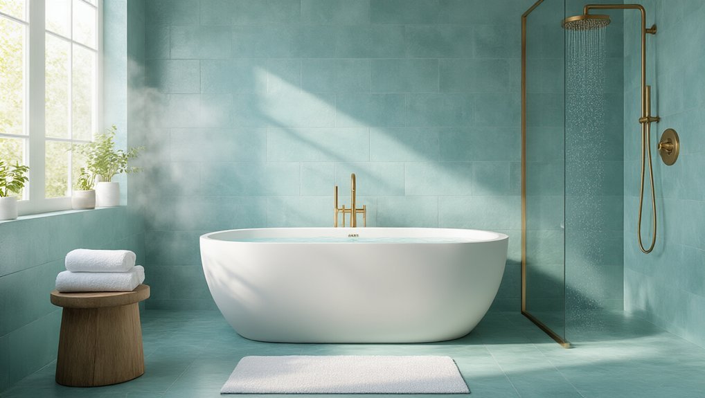 calm spa like seafoam blue