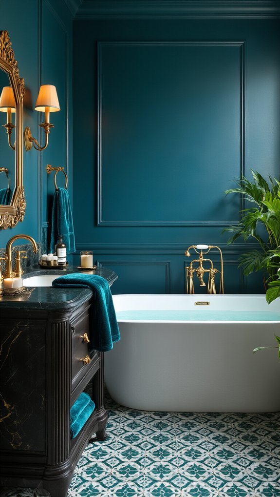 choose peacock blue for light