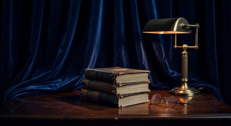 deep blue dark academia