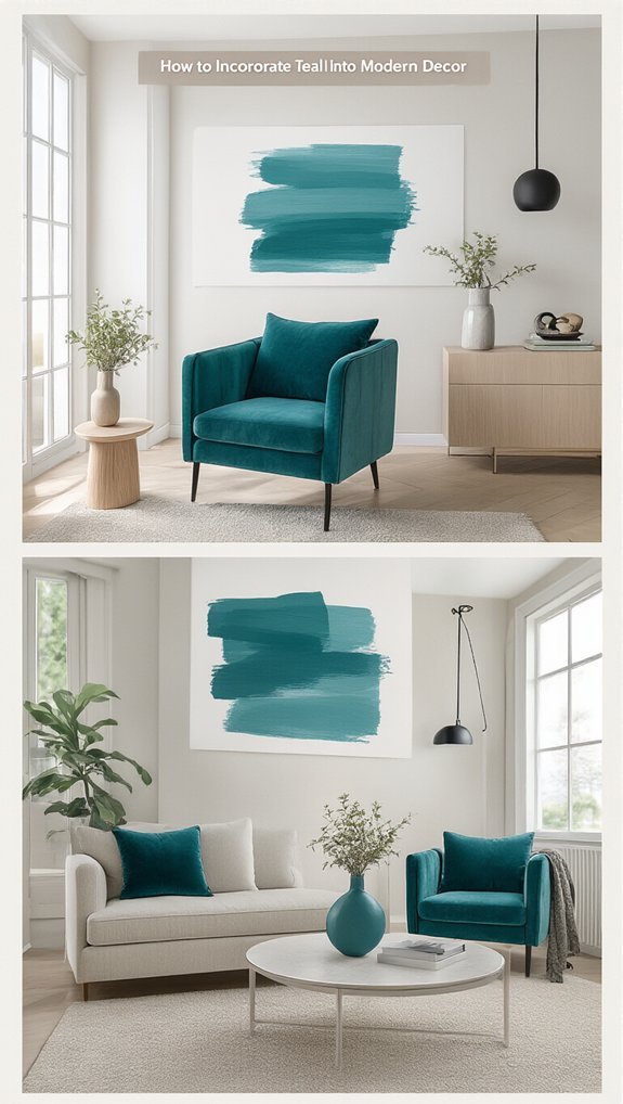 layer teal with woven textures