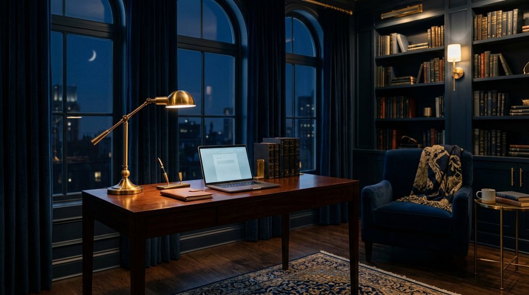 midnight blue focused study flow