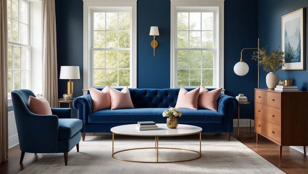 perfect pairings for blue interiors