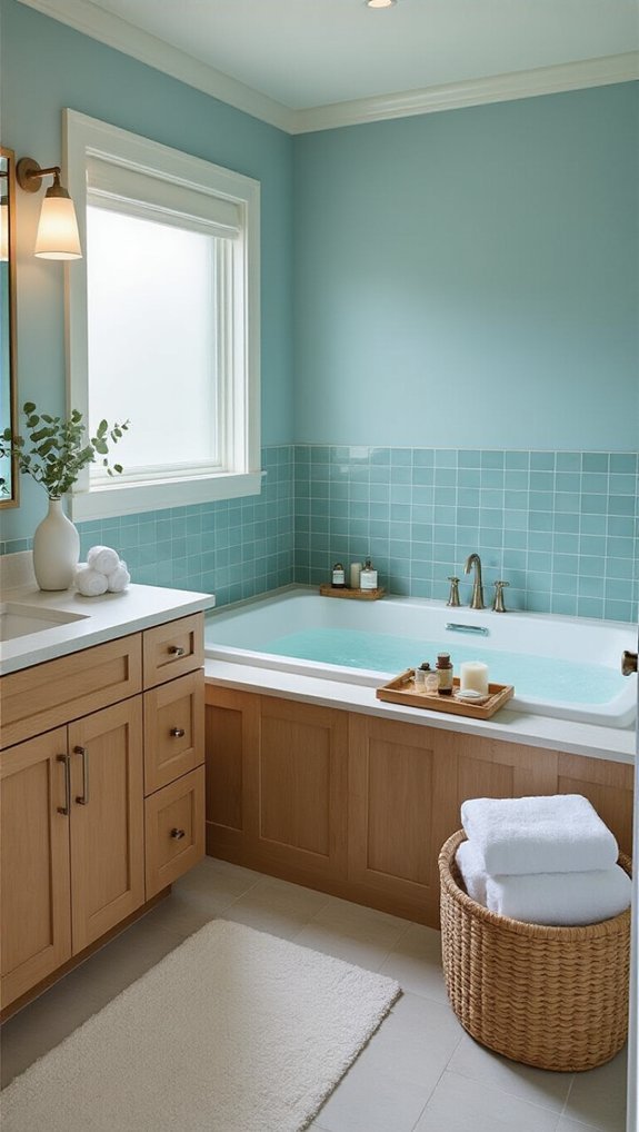 seafoam blue expands small spaces