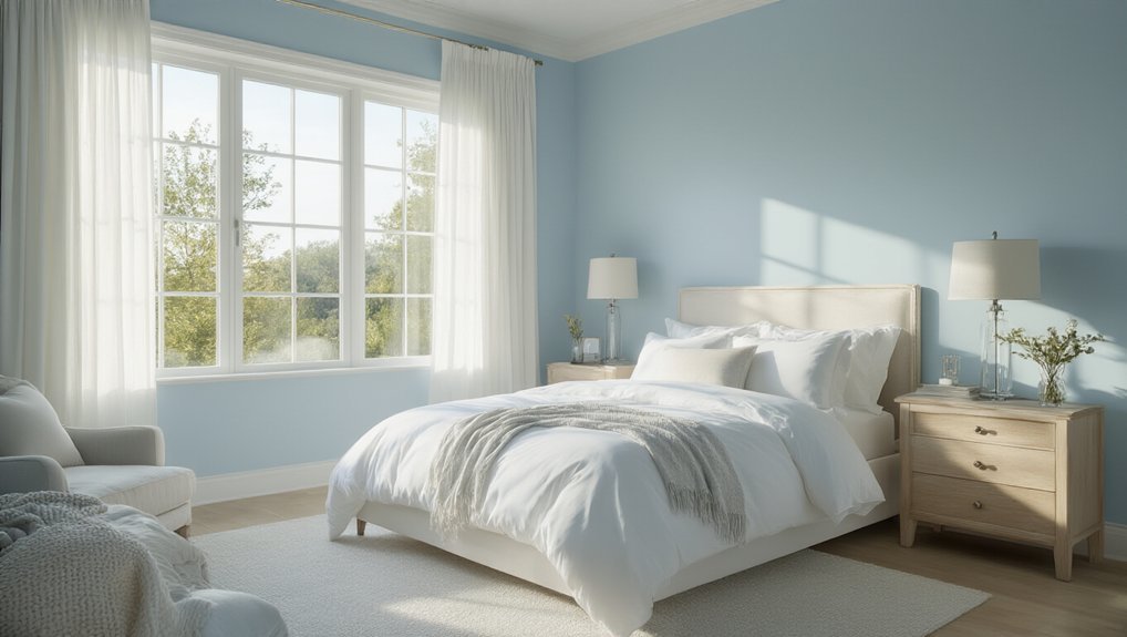 sky blue bedroom calm sleep