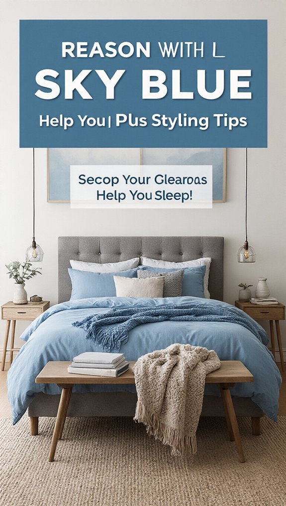 sky blue walls ease sleep