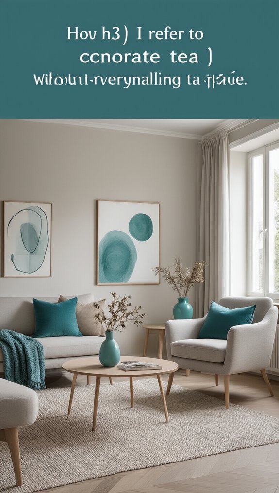 swap friendly teal accent textiles