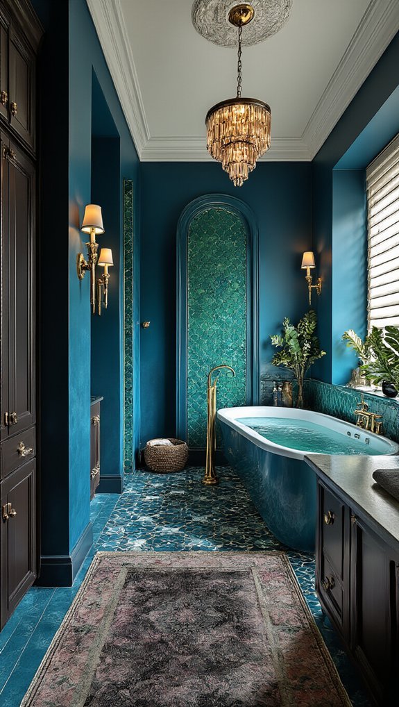 vintage brass crystal bathroom fixtures