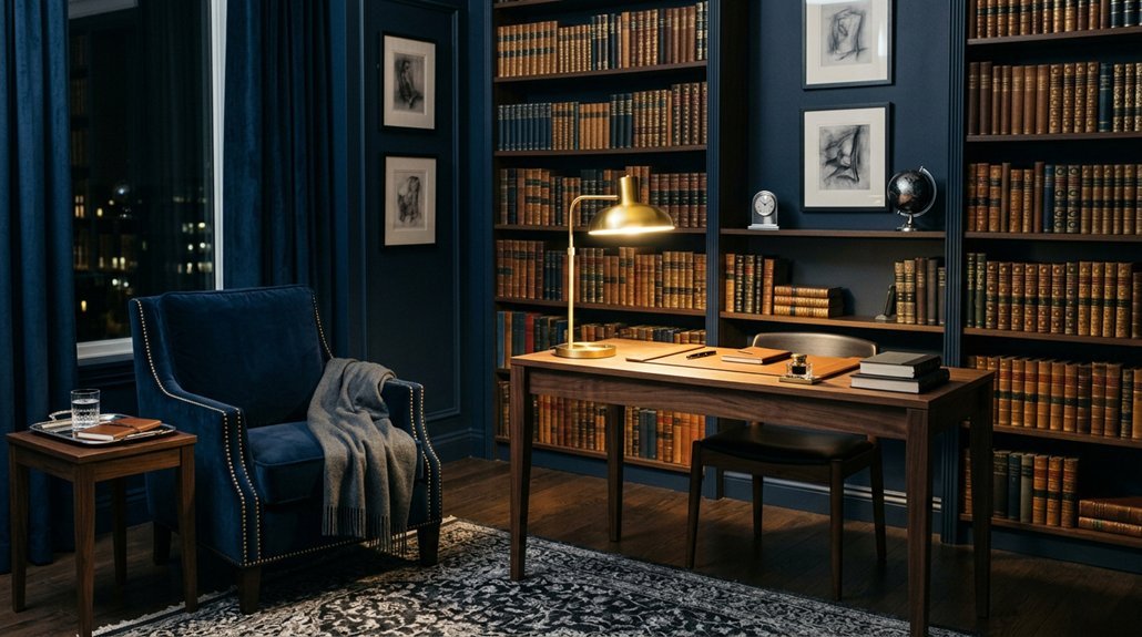 warm lighting for midnight blue