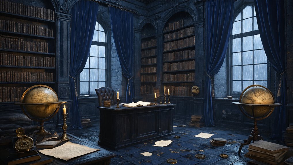 warm wood meets moody blues