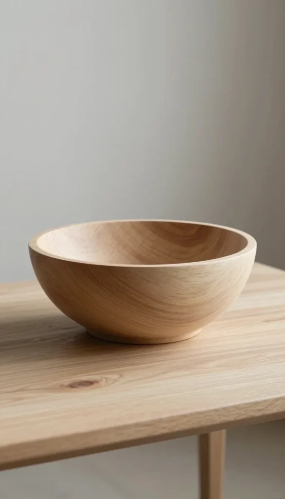 2. Wooden Geometric Bowl — Ash or Beech