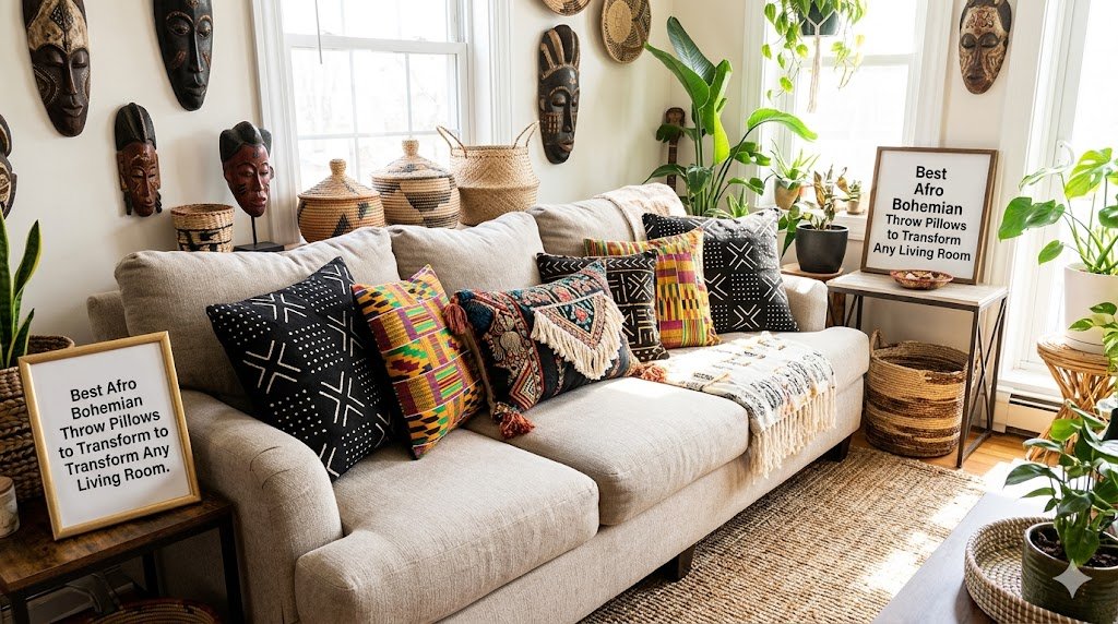 Best Afro Bohemian Throw Pillows to Transform Any Living Room