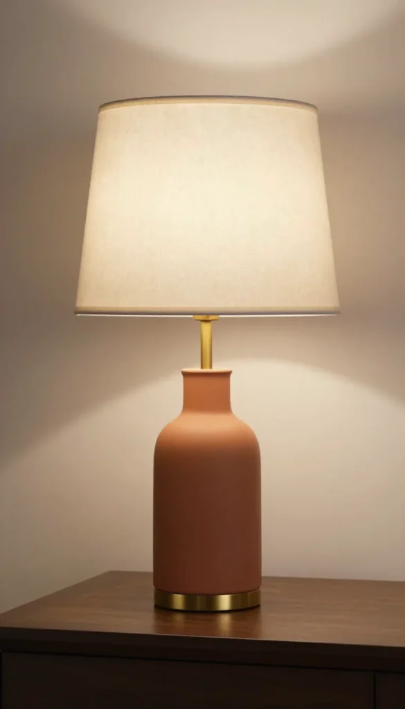 3. Brass and Ceramic Boho Table Lamp — Threshold