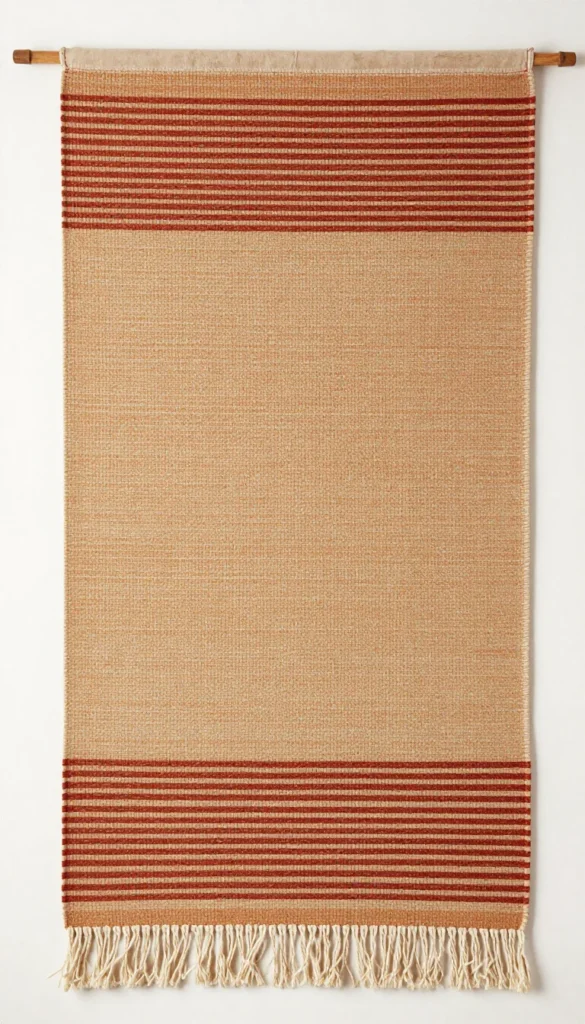 3. Handwoven Wool Tapestry — Moroccan Style