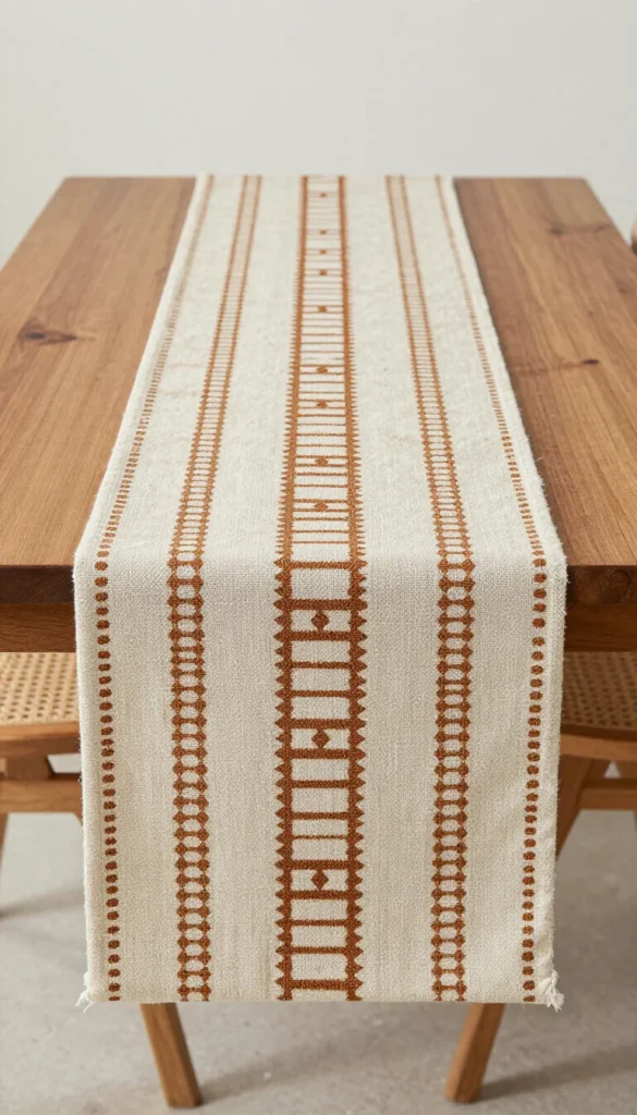 Mud Cloth Print Table Runner — Cotton