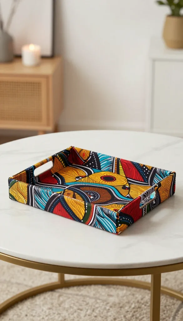 6. Small Ankara Print Tray — Decorative — Under $30