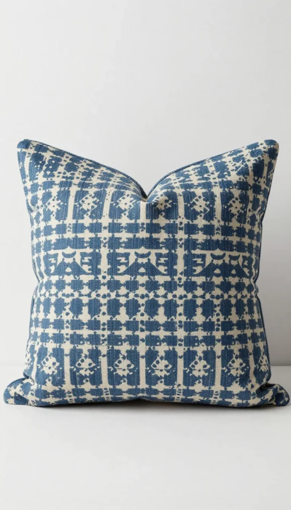 6. Stamped Batik Cotton Pillow Cover