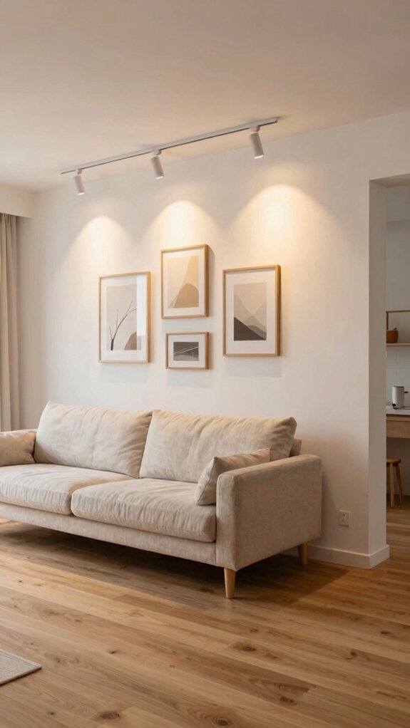 adjustable minimalist scandinavian track lighting