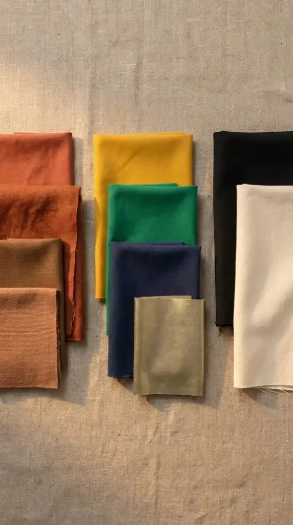 Afro-Bohemian-wall-art-palette-in-three-grouped-fabric-swatch-categories