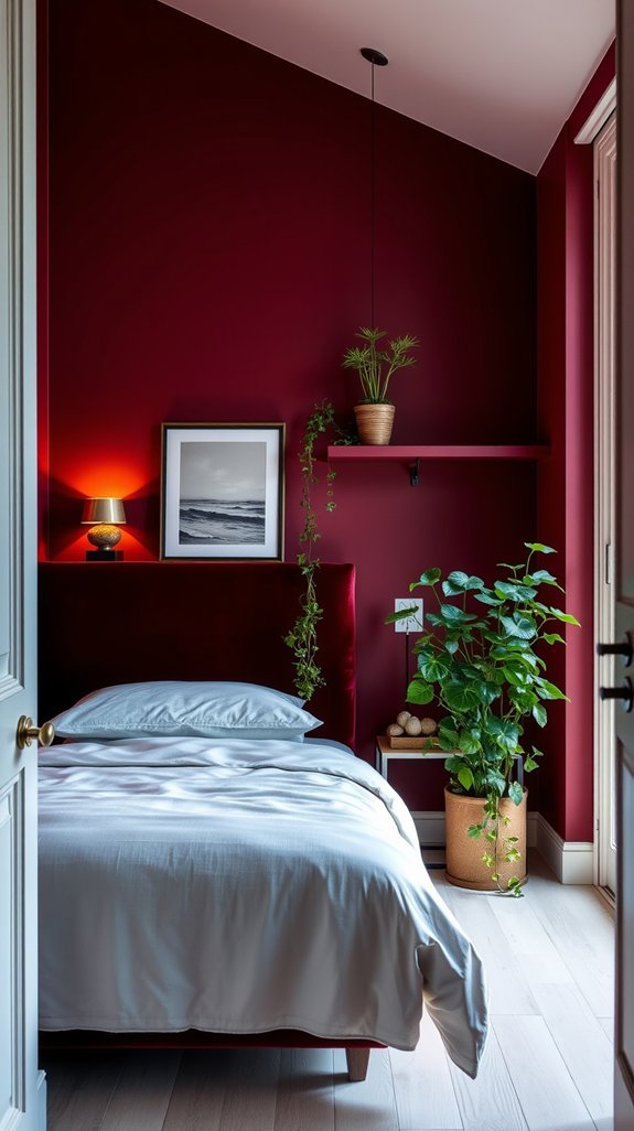 artful balance with greenery contrasts