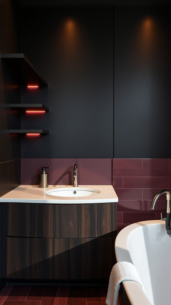 black walnut garnet palette timeless