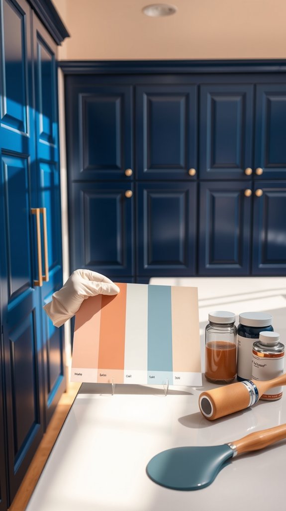 blue cabinet finishes diy vs pro grade comparison