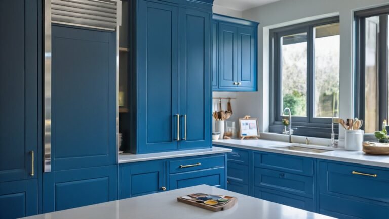 blue kitchen cabinets finish selection steps