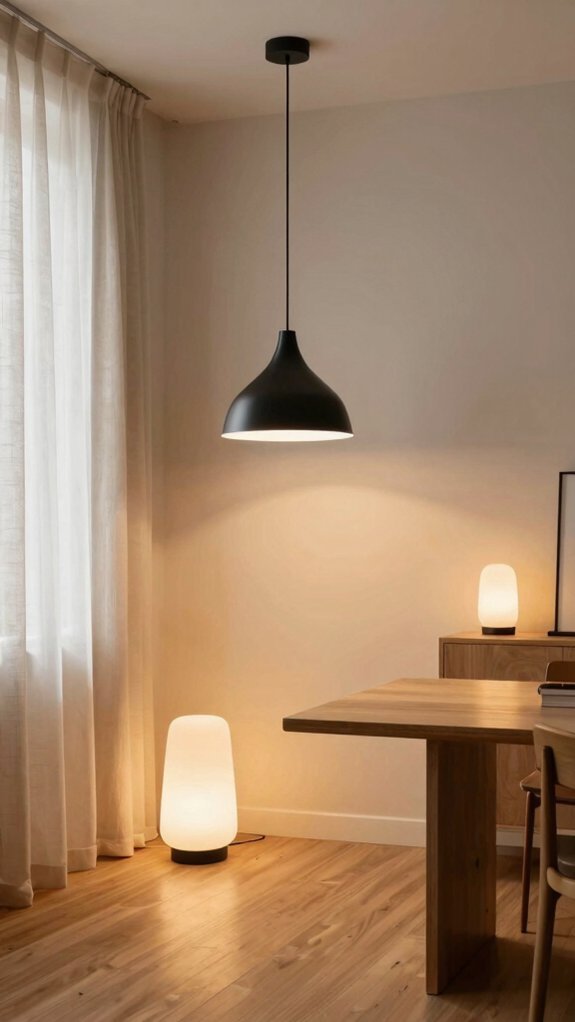 bold pendants anchor open plan spaces