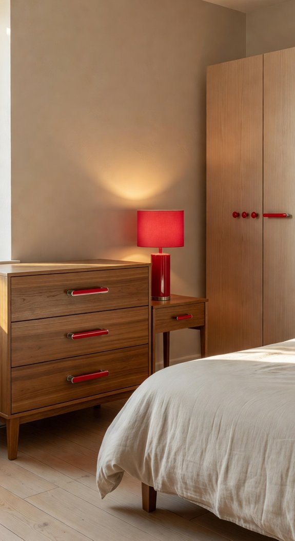 budget red hardware makeover ideas
