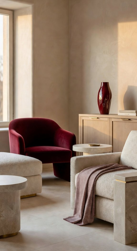 burgundy adds sophisticated depth