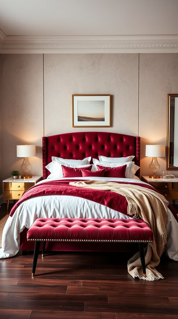 burgundy balance through neutrals