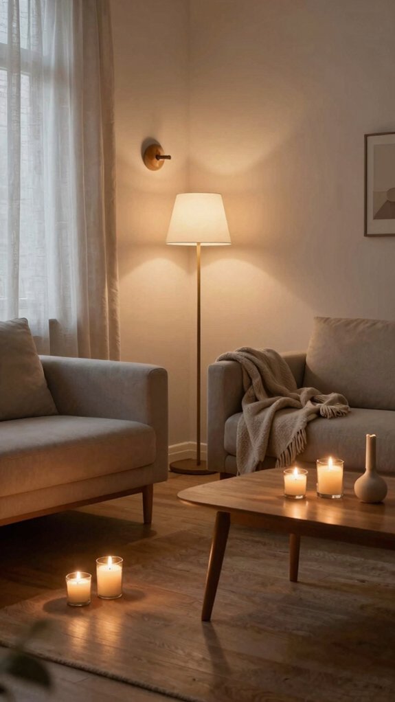 candles layered glow minimalist elegance