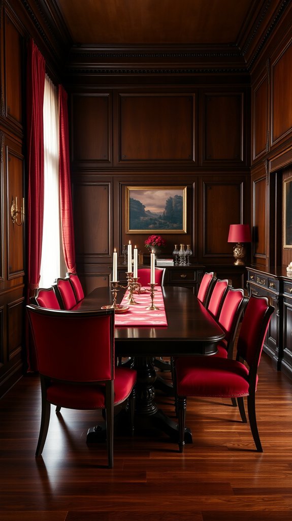 cherry wood brick red warmth lived textures