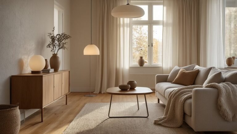 choosing warm balanced scandinavian lighting