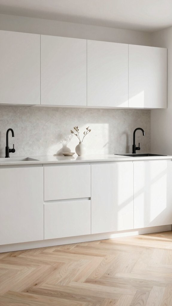clear countertops functional minimalism