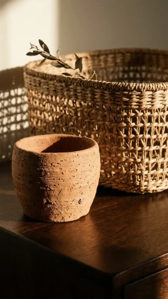 close-up-of-a-styled-vignette-showing-three-distinct-surface-types-within-the-same-frame