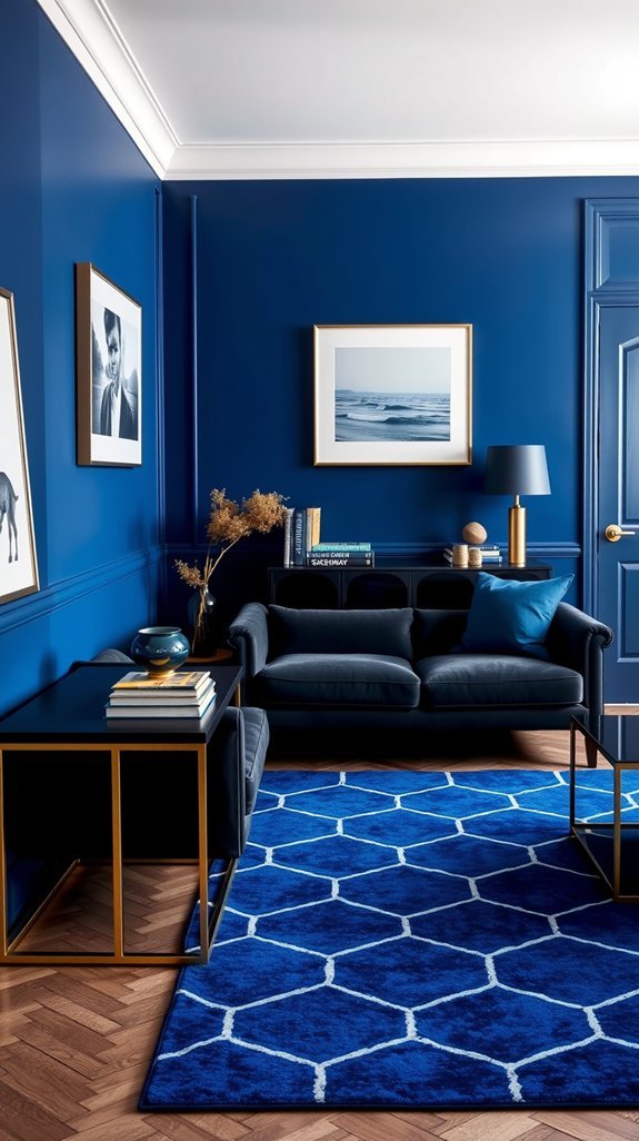 cobalt and charcoal spacious boldness